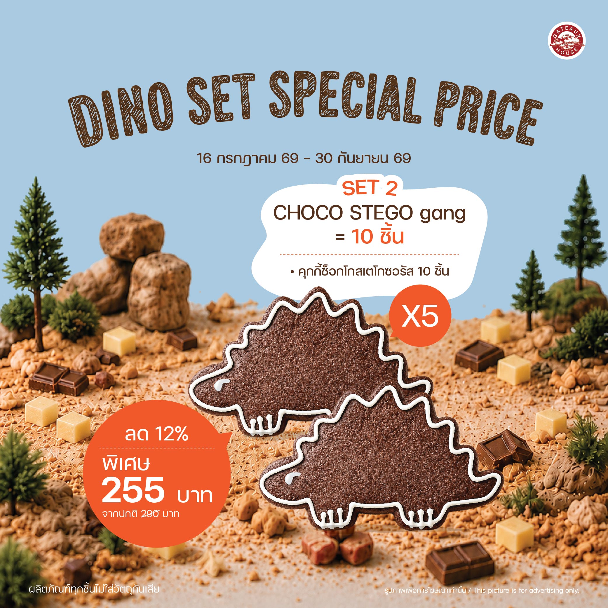 SET 2 CHOCO STEGO gang = 10 ชิ้น