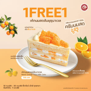 เค้กนมสดยุซุส้มนาเวล (ชิ้น) (2074) + เค้กนมสดยุซุส้มนาเวล (ชิ้น) (2074)