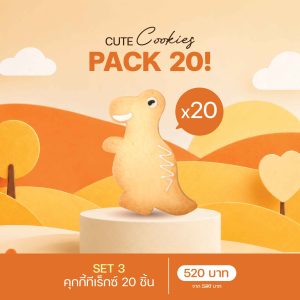 SET 3 คุกกี้ทีเร็กซ์ (3043) 20 ชิ้น